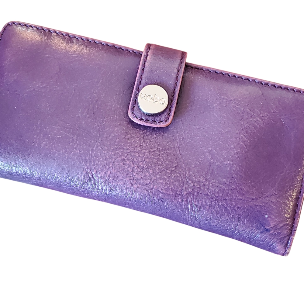 Hobo Women's Purple Leather Wallet